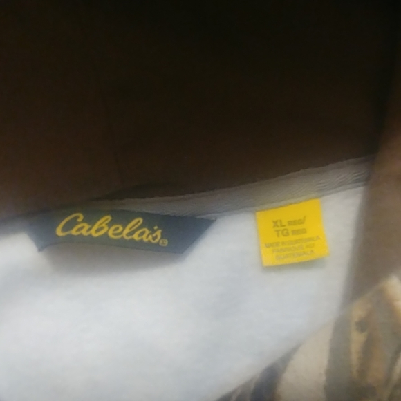 Mens new xl cabelas camo hoodie - Picture 4 of 4
